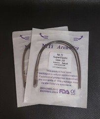 Dental Orthodontic Super Elastic Wire Niti Round Arch Wires Natural Form