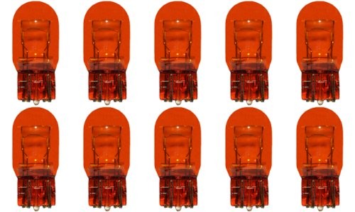 CEC Industries #7443NA (Amber) Bulbs, 12/12 V, 21/5 W, W3x16q Base, T-6.5 shape