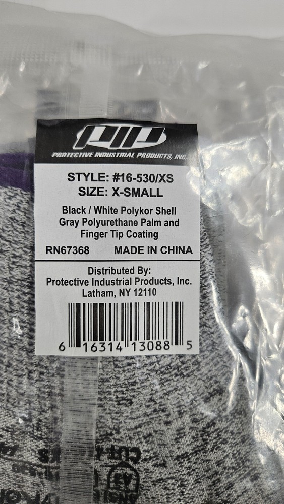 PIP 16-530 ▪︎ Cut Resistant Coated Gloves ▪︎ A3 Cut Level《NEW》Pack Of 12 Size XS