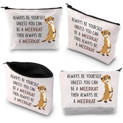 BDPWSS Meerkat Cosmetic Bag Meerkat Lover Gift Always Be Yourself Unless You …