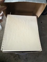 NOS 1000 Sheet Dot Matrix Printer Computer Paper 9.5 x11 Continuous 20lb Memorex