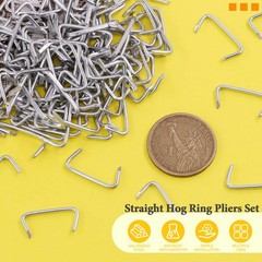 1000 Pcs 3/4 Inch Galvanized Hog Rings Heavy Duty Upholstery Fencing Sausage Cas