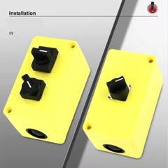 16mm IP40 2/3 Position Selector switch Maintain/Return Round Plastic Knob Switch