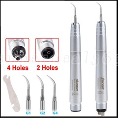 Dental Ultrasonic Air Scaler Handpiece Sonic Perio 2/4Holes & 3 Original Tips ty