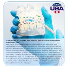 AZDENT Dental Orthodontic Super Elastic Niti Round Arch Wires Ovoid Form