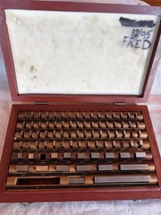 Precision 81-Piece Steel Gauge Block Set, Grade B Accuracy, Corrosion-Resistant