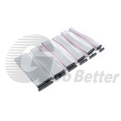 IDC Header Jumper Connector, 2.54mm Pitch, 2 Row, 20cm Flat Ribbon Cable, Female
