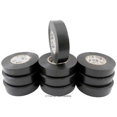 10 Rolls Black Vinyl PVC Electrical Tape 3/4″ x 66′ Adhesive – Free Shipping