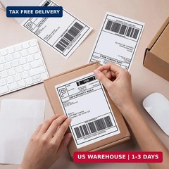 4×6 Thermal Fold Shipping Labels, Pack of 500, with Nelko, JADENS, ASprink, P…
