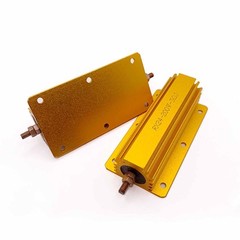 200W Golden Aluminium Load Resistor Wirewound 0.1 ohm to 10K ohm – High Quality