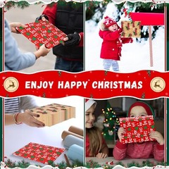 50 Pcs Christmas Poly Bubble Mailers 8.27 x 9.45” Christmas Padded Envelopes