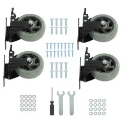 4PCS Heavy Duty 4″ Caster Wheels Capacity with brake
