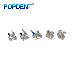 POPDENT Dental Orthodontic Metal Brackets MIM MBT/ROTH 022/018 345H Monoblock