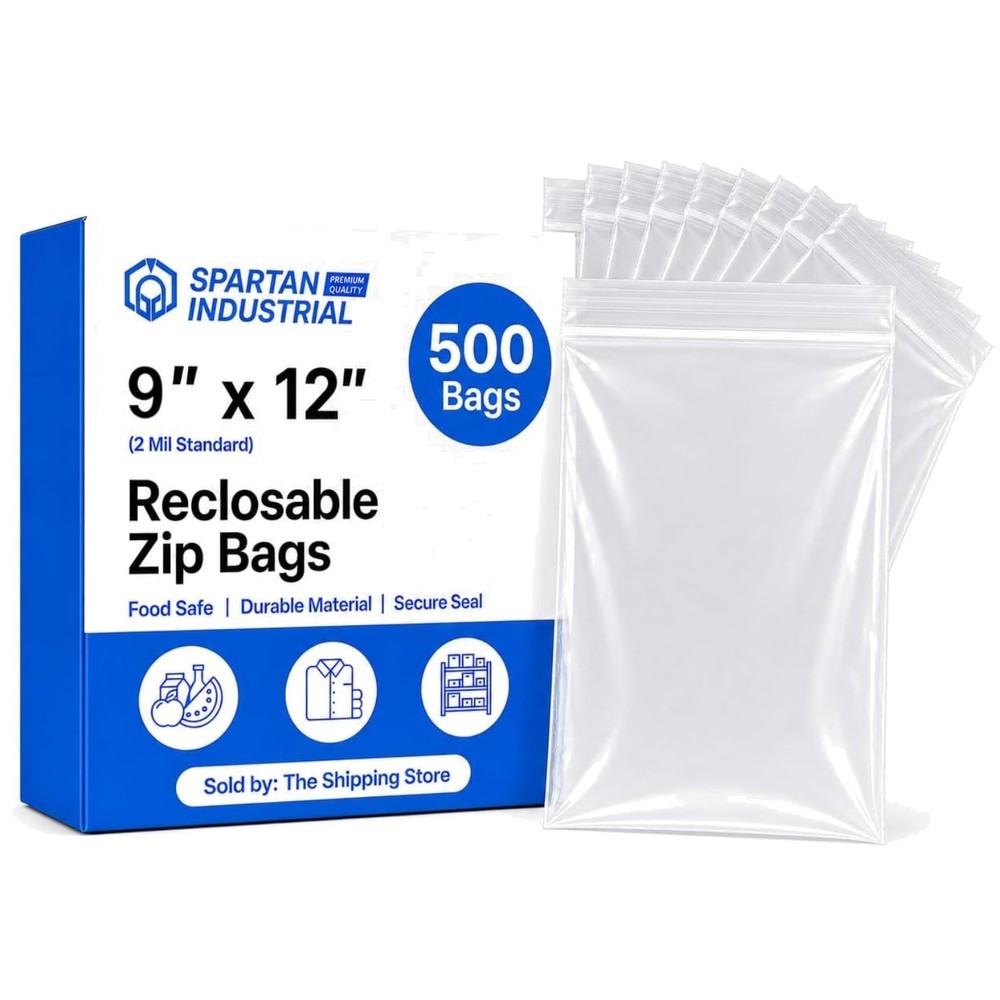 Airtight 9×12 Poly Bags, 2 Mil 500 Pack