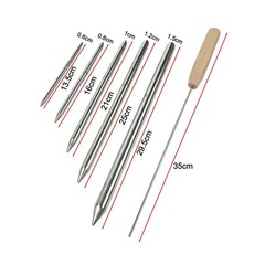 6 Size Rope Splicing Tool Kit with Lacing Needle for Easy Rope Connection