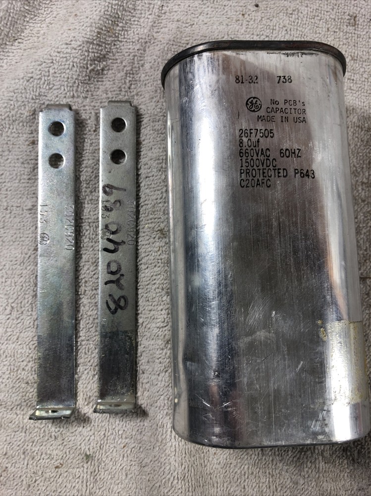 General Electric Ge 26F7505 Capacitor 8uf 660v-ac 1500v-dc (4436)