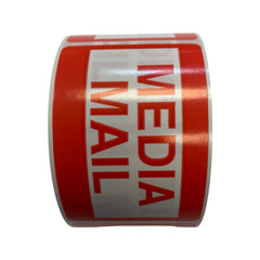 2×3, MEDIA MAIL, 500 labels per roll, 1-60 Rolls