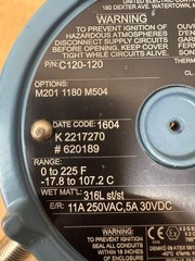 United Electric (UE) / Temperature Switch / C120-120