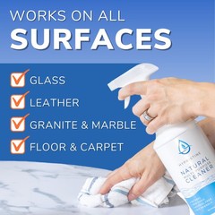 Hypristine Natural Multipurpose Surface Cleaner, 32 fl oz Spray Bottles, 1 Pack