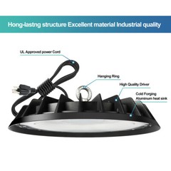 6 Pcs UFO Led High Bay Light 500W Commercial Industrial Warehouse Factory Light