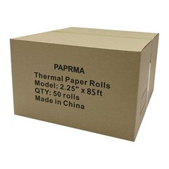 2 1/4” x 85′ Thermal Receipt Paper 50 Rolls, PAPRMA POS Paper Cash Register …