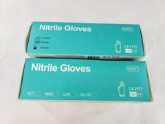 Lot Of 2 Daddy’s Choice Purism Blue Powder Free Nitrile Gloves Large 100Pcs/Pack
