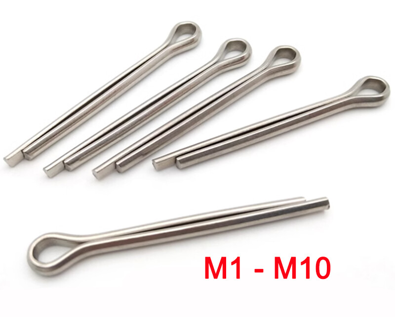1mm 1.5mm 2mm 2.5mm 3mm 4mm 5mm 6mm 8mm 10mm Cotter Split Pins Stainless Steel