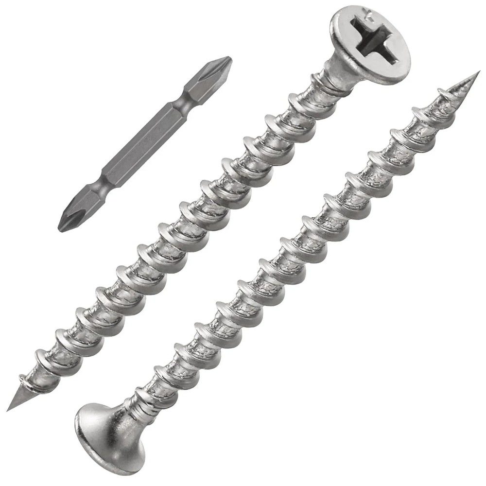 1 pounds#8X2″410 Stainless Steel Fastener Drywall Screws-Phillips with coarse…