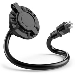 Outdoor Power Outlet 20A 125V Receptacle RV Shore Power Plug Integrated 20″ Cord
