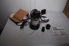 Rigid 1 HP SS Submersible Sump Pump 1000RSDS ***FLOAT LEVER BROKEN & MISSING***