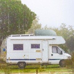 RV Air Conditioner Cover Gray Winter Dustproof Roof Top AC 2PK