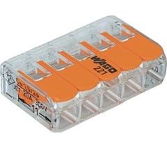 Wago 221-415 Five Conductor Compact Connectors Bulk 1000pcs