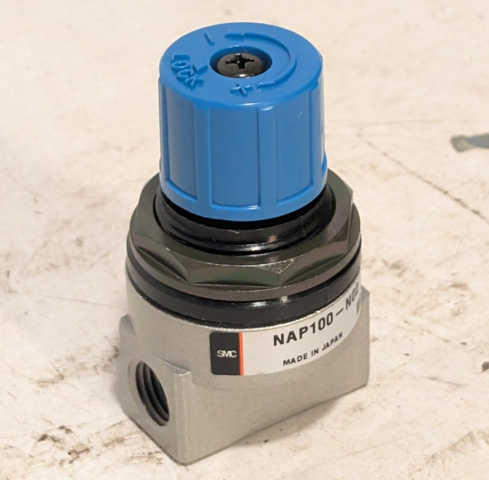 SMC NAP100-N02 AP BP Pneumatic Refleif Regulator 1/4″ NPTF, As Shown