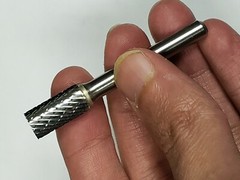 SB3D Cylindrical Cut Tungsten Carbide Burr Bur Cutting Tool Die Grinder Bit 1/4″