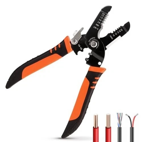 Wire Strippers Crimping Pliers Tool 5in1 Crimper Cutter 10-20 Awg Electric Wire