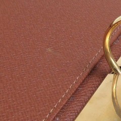 Auth LOUIS VUITTON Monogram Agenda/Note Cover File Brown – e61922i