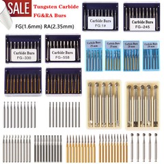 Dental Round Tungsten Steel Carbide Burs FG RA Bur for High Slow Speed Handpiece