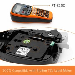 2PK TZ TZe131 Black on Clear Label Tape Compatible for Brother P-touch tape 12mm