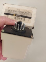 SQUARE D 9050JCK27V20 Time Delay Relay, 120VAC, 10A, DPDT, 0.3-30 Min., Ser.H