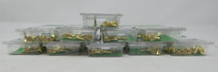10 Blister Packs of 10 Hillman 6 x 1/2 Brass Screws For a Total of 100 Screws