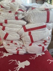 3M 4565-BLK Large Hooded Disposable Protective Coverall White/Red Pack of 25