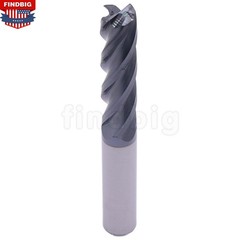 5Pcs 4 Flute 1/2″ x 2″ x 4″ Solid Carbide Long End Mill – AlTiN Coated