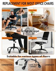 Office Chair Wheels,Replacement Roller Blade Wheels for Office Gaming Desk Chair