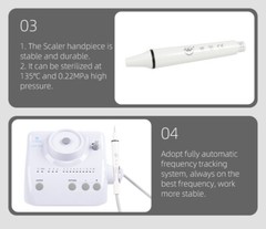 Dental Ultrasonic Scaler Auto-Water Supply Fit for EMS SATELEC Handpiece 5 Tips