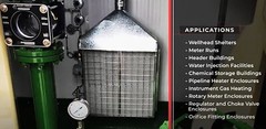 Cata‑Dyne™ BX Series Infrared Gas Catalytic Heater, 12″ x 24″, 12,000 Btu/hr