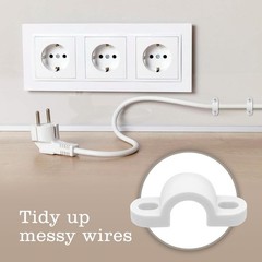 12 Pcs Wire Shelf Loop Clips, 7mm Wire Shelf Wall Mounted Clips Wire Shelving…