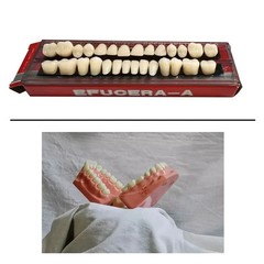 56 Pcs/2 Set (A2+A3) Dental Complete Resin Denture Teeth #23 Acrylic False Teeth