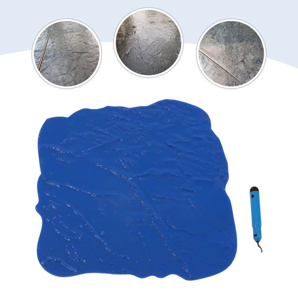 Blue 18″ X 18″ Slate Stone Texture Set Decorative Concrete Cement Stamps Mats US