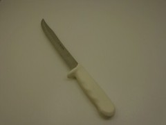 Dexter USA S142-9SC 9 in White Scalloped Serrated Utility Slicer Clip Point XLNT