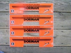 Dorman 4 Drawer Metal Parts Cabinet Original Peel & Stick Front 4 Labels Only
